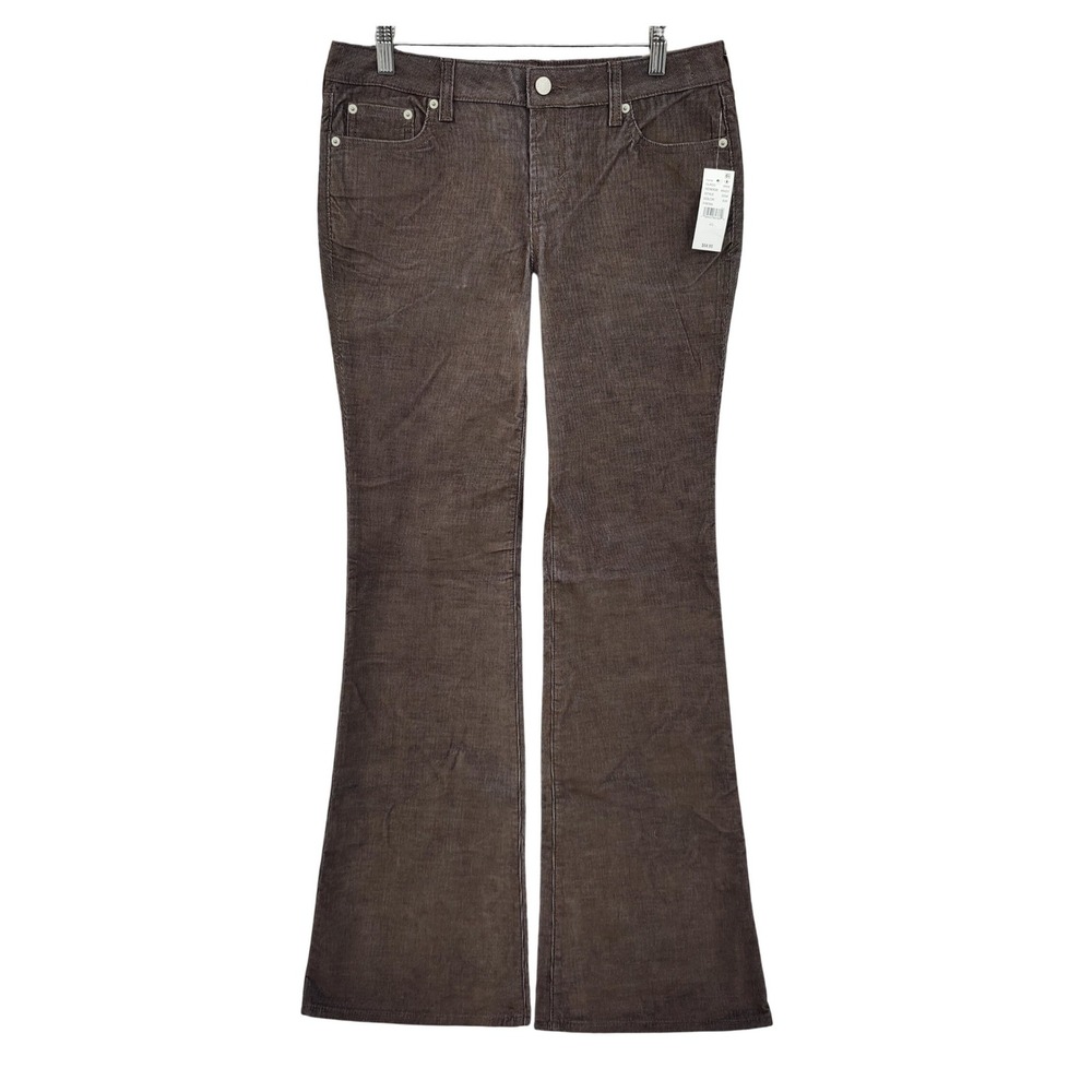 PacSun Womens Indie Y2K Jade Low Rise Bootcut Corduroy Pants 28 Brown Flare NEW